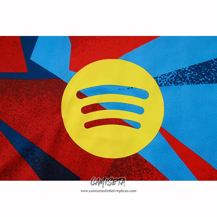 Chandal del Barcelona 2025-2026 Manga Corta Azul Rojo - Pantalon Corto